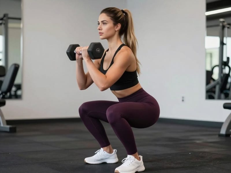 Goblet Squat: demonstration photo