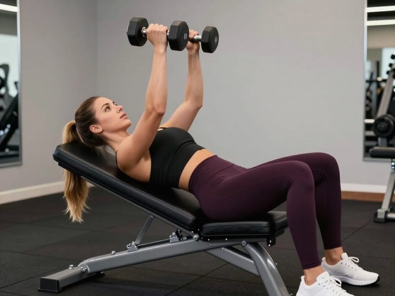Incline Dumbbell Press: demonstration photo