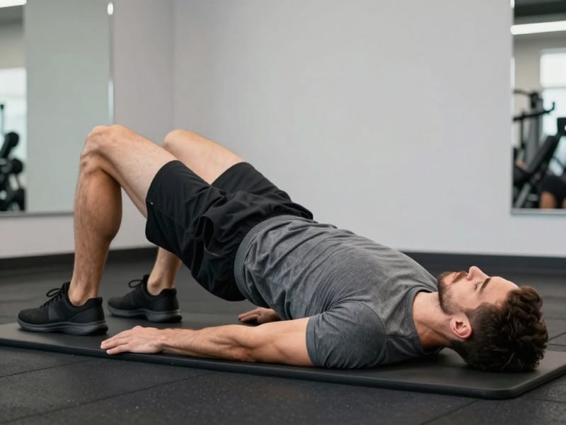 Bridge Pose: demonstration photo