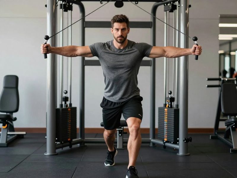 Cable Chest Fly: demonstration photo