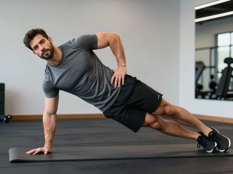 Side Plank: demonstration photo
